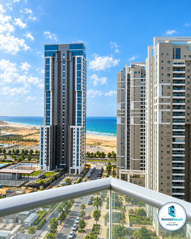 תמונה 1 מתוך 11: דירת 5 חדרים בעיצוב אדריכלי, קומה 14 — עיר ימים, נתניה
